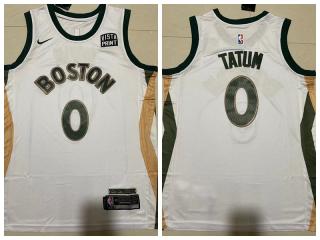 Nike Boston Celtics 0 Jayson Tatum Basketball Jersey White City Edition
