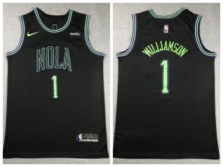 New Orleans Pelicans 1 Winning Williamson Basketball Jersey Black City Edition