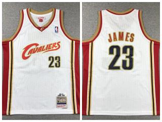 Youth Cleveland Cavaliers 23 LeBron James Basketball Jersey White