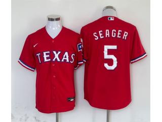 Nike Texas Rangers 5 Corey Seager Baseball Jersey Red