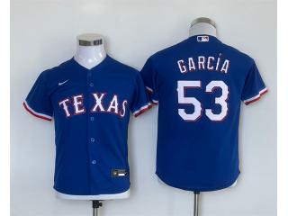 Youth Nike Texas Rangers 53 Adolis García Baseball Jersey Blue