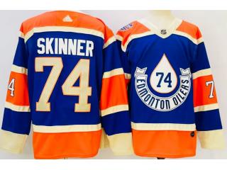 Adidas Edmonton Oilers 74 Stuart Skinner Ice Hockey Jersey