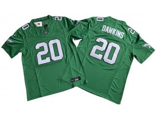 Philadelphia Eagles 20 Brian Dawkins Football Jersey Green Three Dynasties