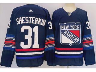 Adidas New York Rangers 31 Igor Shesterkin Ice Hockey Jersey Nany Blue