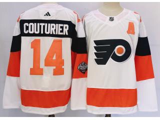 Adidas Philadelphia Flyers 14 Sean Couturier Ice Hockey Jersey White