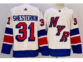 Adidas New York Rangers 31 Igor Shesterkin Ice Hockey Jersey White