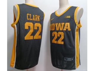 Iowa Hawkeyes 22 Caitlin Clark College Basketball Jersey Black